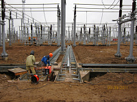 Work done at the Gribovo substation (750 kV)